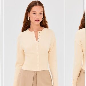 Lioness Head in the Clouds Cardigan Ivory